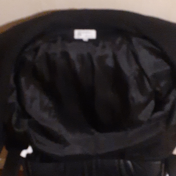 Dark blue wool short jacket blazer - Picture 5 of 5